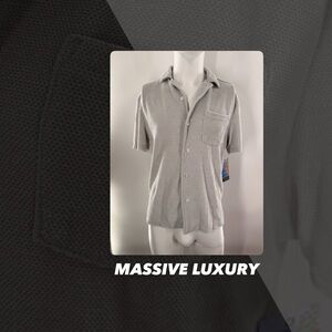 NWT Massive Luxury Chenille Camp Shirt